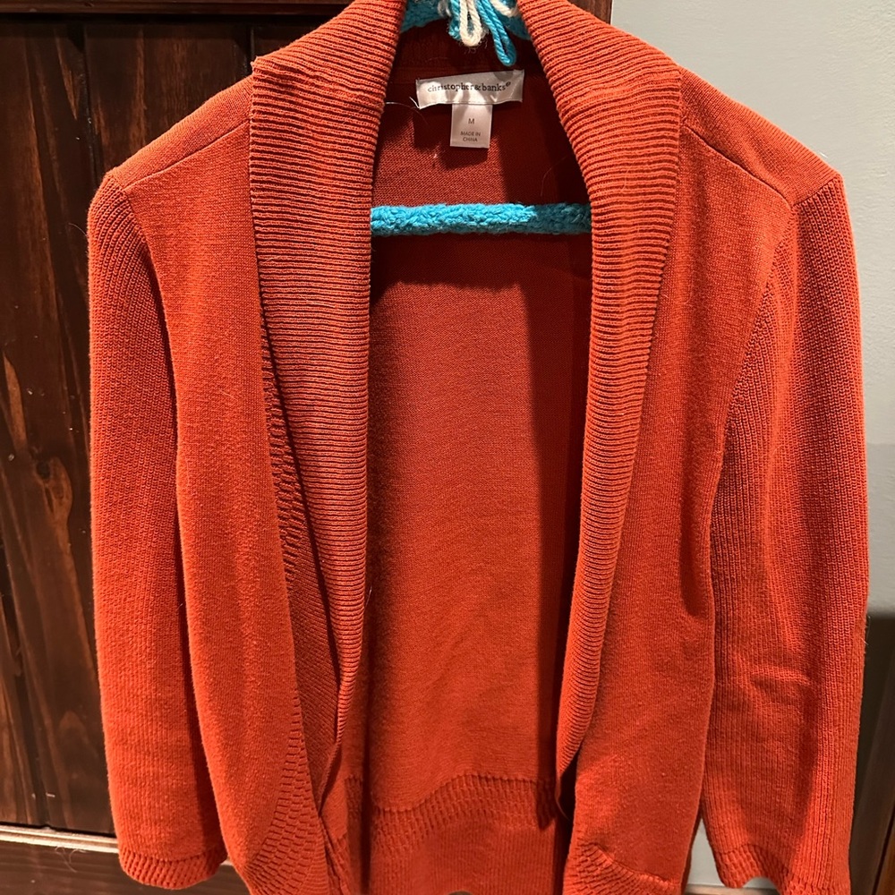 Cozy Burnt Orange Cardigan